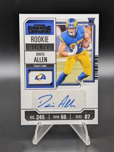 Davis Allen 2023 Contenders Rookie Ticket Autograph Rams RC Auto - Picture 1 of 2