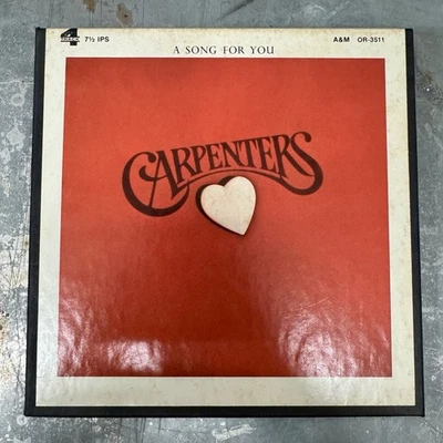 Carpenters A Song For You Reel-to-Reel TAPE A&M Records 1972 4 Track Foto 1 de 4