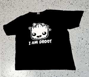Marvel Guardians of the Galaxy "I Am Groot" T-Shirt New (Large) - Foto 1 di 1
