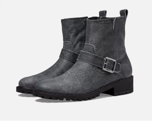 Lucky Brand Kenadi LK-KENADIE-022 Womens 8.5 Bootie Gray Leather Boots JOBB2025 - Picture 1 of 9