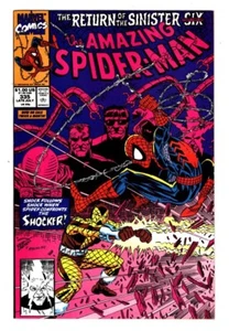 AMAZING SPIDER-MAN 335, VF+ (8.5),RETURN SINISTER SIX, SHOCKER, CAPT AMERICA * - Picture 1 of 2