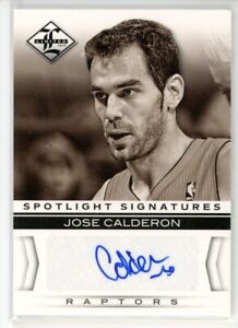 2012-13 Panini Limited Basketball Jose Calderon Spotlight Signatures Auto /49