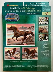 Craft House Paint-By-Number Classic Horses 2004 #11773 Seaside Fury NIB - Picture 1 of 8