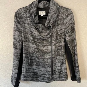 Alberto Makali Studded Zip Front Moto Jacket USA Made Evening Womens Small - Picture 1 of 10