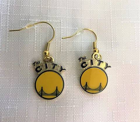 GOLDEN STATE WARRIORS "THE CITY" EARRINGS!   NEW! Cover