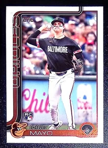 Tarjeta de béisbol de novato Coby Mayo RC 2025 Topps Series ONE #20 Baltimore Orioles - Imagen 1 de 2