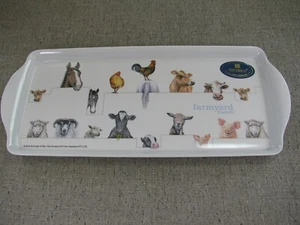 Ashdene Of Australia Farmyard Friends Bob Bowdige Design Melamine Sandwich Tray  - Picture 1 of 8