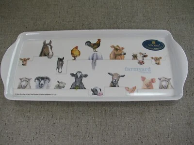 Ashdene Of Australia Farmyard Friends Bob Bowdige Design Melamine Sandwich Tray  - Image 1 of 4