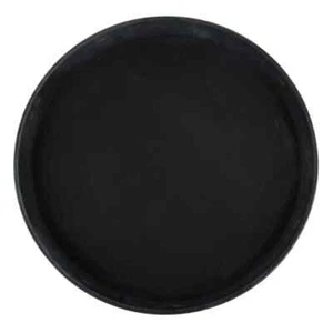 Bandeja redonda Winco Easy Hold, 11 pulgadas, negra mediana - Imagen 1 de 1