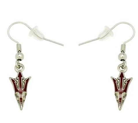 NCAA Arizona State Sun Devils Dangle Logo Earrings Cover