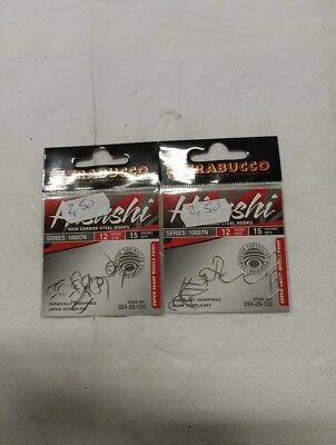 Ami pesca trota Trabucco Hisashi Serie 10607N nichelato Mis 12 Due Bustine  - Immagine 1 di 2