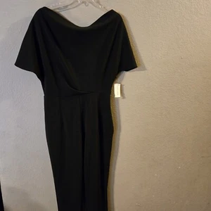 Alexia Admor Womens New Black One Piece Short Sleeve Jumpsuit Size Medium - Picture 1 of 10