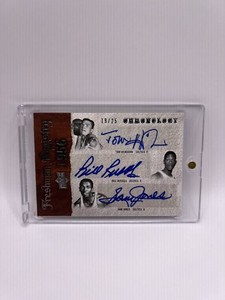 Bill Russell Sam Jones Tom Heinsohn 2007-08 Upper Deck Chronology Auto #/25