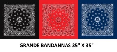 Hav-A-Hank USA Made 100% Cotton GRANDE Paisley Bandannas Bandana 35inX35in - Image 1 of 4