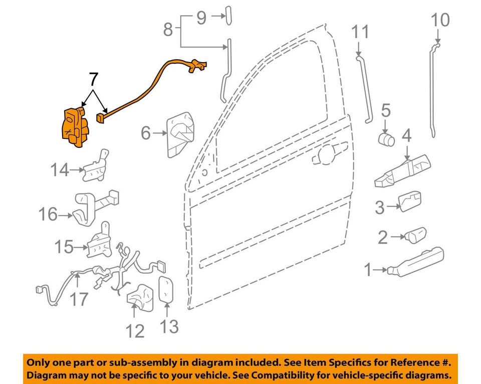 Pontiac GM OEM 2006 G6 Front Door-Lock Actuator Motor 20819385 RIGHT FRONT NIB - Image 1 of 1