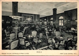 Gran Postal Primera Clase Salón Central Rex Italia - Imagen 1 de 2