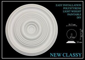 Ceiling Rose Polystyrene Easy Fit Very Light Weight New Classy 51.7cm