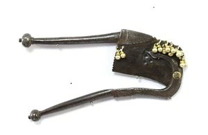 Collectible Antique Indian Iron Betel Palm Cutter Silver Chime Bells. i12-276 - Picture 1 of 10