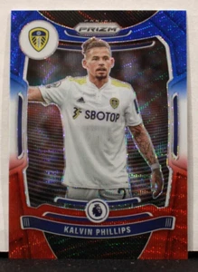 2021-22 Panini Prizm Premier 219 Kalvin Phillips - Leeds Red/White/Blue Prizm - Picture 1 of 2