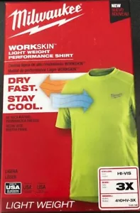 Milwaukee 410HV-3X WorkSkin Lightweight Work Shirt Size 3X USA - Picture 1 of 2