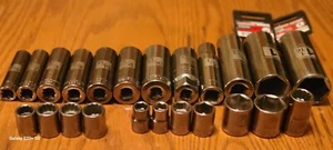 Craftsman Laser Etched Sockets, SAE, 6 and 12 Point, Made in USA - Picture 1 of 11