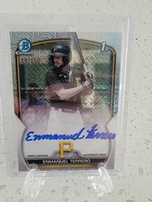 2023 Bowman Chrome Prospect Auto HTA Refractor #CPAETO Enmanuel Terrero /150
