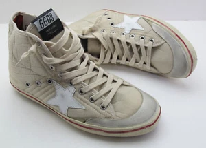 NEU GOLDEN GOOSE 36/6US Pantolette Faded Ivory Nylon mit weißem Lederstern GGDB/FRANCY - Bild 1 von 17