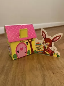 Lot/6 Vintage Easter Candy Box Bunny Cottage USA Frank Horning Empty NOS - Picture 1 of 10