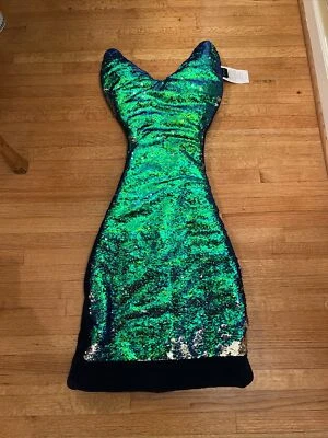 Manta cola de sirena lentejuelas verdes Cynthia Rowley forro polar cómodo  Foto 1 de 4