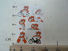 STICKER,DECAL PEUGEOT MOPEDS, CYCLES SHEET 6 STICKERS LEEUW LION VINTAGE A 