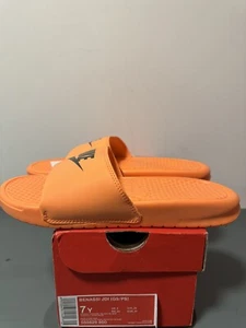 Sandalias Nike Benassi JDI GS Atomic Naranja/Negras Niños Talla 7Y 555628-800 - Imagen 1 de 4