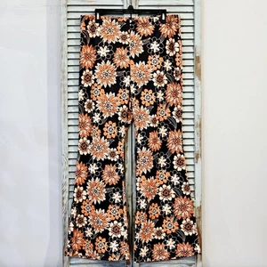 PANTALONES FLORALES HIPPIE ACAMPANADOS RETRO SHEIN CURVE AÑOS 60 70 Mujer 2XL Multi Diversión Boho Y2k - Imagen 1 de 5