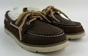 Sperry Top-Siders Leeward Dark Brown Boys Size 2 M - Picture 1 of 6