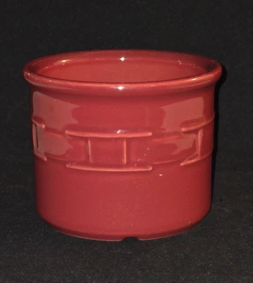 Vaso de 1 pinta de pimentón Longaberger Pottery Woven Traditions Foto 1 de 4