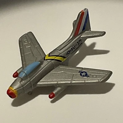 Micro Machines Military F-86 Sabre FU-371 Galoob Airplane Fighter Jet LGTI 1996 - Image 1 of 4