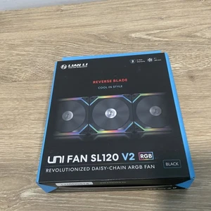 LIAN LI UNI FAN SL120 V2 ARGB Reverse Blade PWM fan - 120 mm, Black - Picture 1 of 6