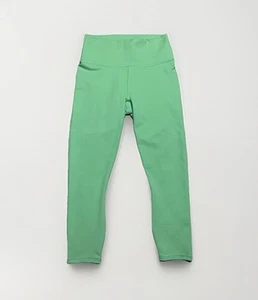 Fabletics Womens Leggings Define Mid Rise Flourescent Green Powerhold Size S Gym - Picture 1 of 3