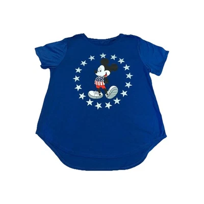 Camisa Mujer Talla XXL/18 Disney Mickey Mouse Azul Usada Estado Foto 1 de 3