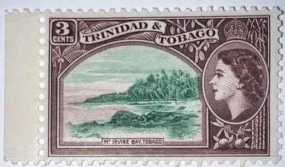 SELLOS DE VIAJE: SELLOS TRINIDAD Y TOBAGO 1953-59 QEII SG#269 COMO NUEVOS, MOGNH, 3 centavos Foto 1 de 4