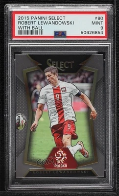 2015-16 Panini Select Robert Lewandowski #80 PSA 9 MINT - Image 1 of 3