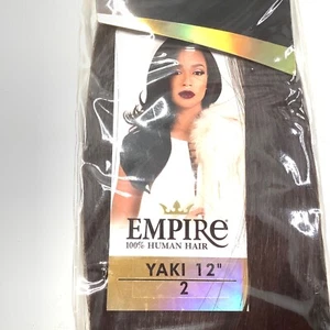 (1) Sensationnel Empire Human Hair Yaki 12” Color 2 Brown Infuse/Argan Oil New - Picture 1 of 7