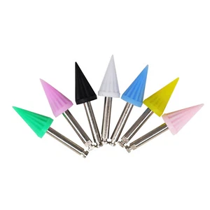 100pcs Dental Rubber Polishing Brush Prophy Polisher Cups Burs Points Tapered - Picture 1 of 9