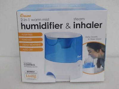 Humidificador e inhalador de vapor de niebla caliente 2 en 1 Crane EE-52502 Foto 1 de 4