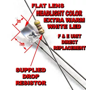 SCALELIKE INDUSTRIES 1005XWW F&E UNIT LED HEADLIGHT REPLACMENT NEW IN PACKAGE - Picture 1 of 5
