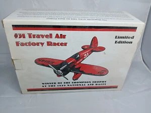 Vintage bank Diecast #31 Travel Air Factory Racer Limited Edition New Open Box - Picture 1 of 8