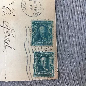 1905 Benjamin Franklin 1 Cent Green US Postage Stamp / Vintage Stamp, USA, 1c - Picture 1 of 4