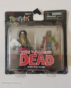 The Walking Dead Minimates Serie 2 Michonne & Einäugige Zombie Minifigur 2er Pack - Bild 1 von 6