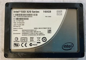 Intel SSD 320 Series SSDSA2CW160G3 160GB 2.5" 3Gbps SATA Solid State Drive-Q2D - Picture 1 of 3
