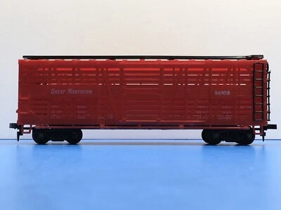 HO Scale "Great Northern" 56108 Livestock Cattle Freight Train / AHM Brand #10 - Image 1 of 4