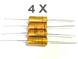 220uF, 16V, 85°, 220µF, Elko axial, Roederstein, EB-GPF Serie long life, 4 Stück - Bild 1 von 4
